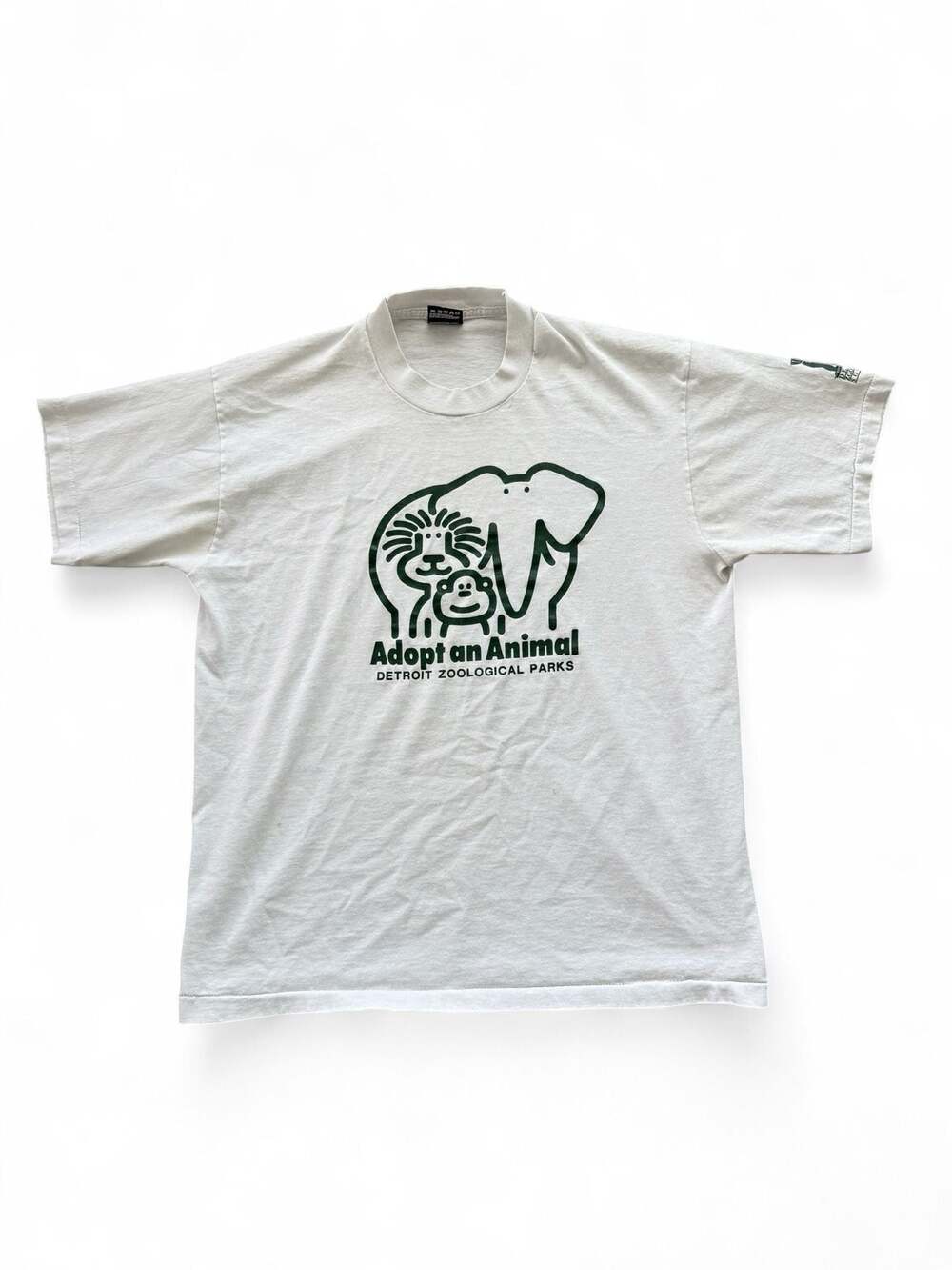 Vintage 90s Detroit Zoological Parks Adopt an Animal T-Shirt Size L